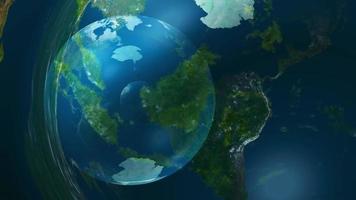 3D Earth globe animation - Loop video