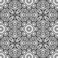 vector geometric flower shapes pattern background.