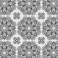 vector geometric flower shapes pattern background.