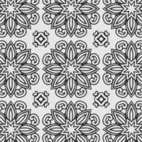 vector geometric flower shapes pattern background.