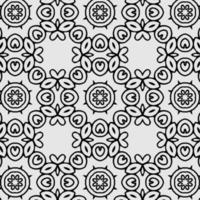 vector geometric flower shapes pattern background.