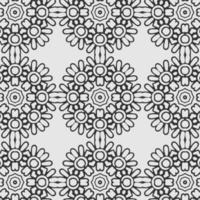 Fondo de patrón de formas geométricas de flores vectoriales. vector