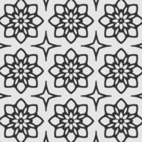 vector coloring geometric flower shapes and textile fabric pattern background.