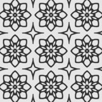 vector coloring geometric flower shapes and textile fabric pattern background.