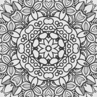 vector coloring geometric flower shapes and textile fabric pattern background.