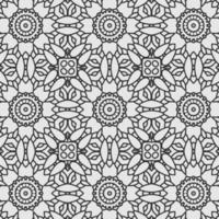 vector coloring geometric flower shapes and textile fabric pattern background.