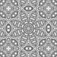 vector coloring geometric flower shapes and textile fabric pattern background.