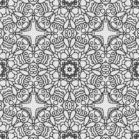 vector coloring geometric flower shapes and textile fabric pattern background.