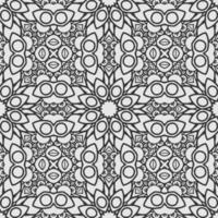 vector coloring geometric flower shapes and textile fabric pattern background.
