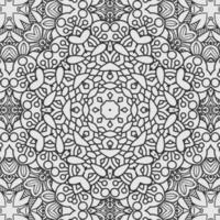 vector coloring geometric flower shapes and textile fabric pattern background.