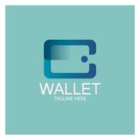 e wallet logo design illustration icon with a simple modern concept, for electronic wallets, digital money storage applications, digital savings, digital money transactions,vector vector