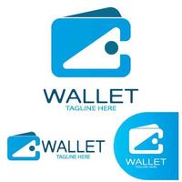 e wallet logo design illustration icon with a simple modern concept, for electronic wallets, digital money storage applications, digital savings, digital money transactions,vector vector