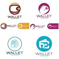 e wallet logo design illustration icon with a simple modern concept, for electronic wallets, digital money storage applications, digital savings, digital money transactions,vector vector