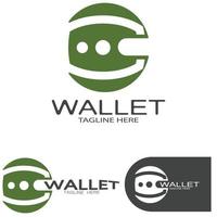 e wallet logo design illustration icon with a simple modern concept, for electronic wallets, digital money storage applications, digital savings, digital money transactions,vector vector