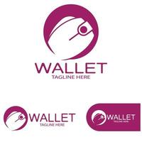 e wallet logo design illustration icon with a simple modern concept, for electronic wallets, digital money storage applications, digital savings, digital money transactions,vector vector