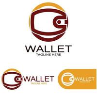 e wallet logo design illustration icon with a simple modern concept, for electronic wallets, digital money storage applications, digital savings, digital money transactions,vector vector