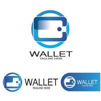 e wallet logo design illustration icon with a simple modern concept, for electronic wallets, digital money storage applications, digital savings, digital money transactions,vector vector