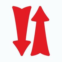 Red arrow icon vector EPS- 10
