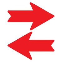 Red arrow icon vector EPS- 10