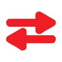 Red arrow icon vector EPS- 10