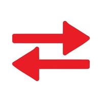 Red arrow icon vector EPS- 10