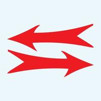 Red arrow icon vector EPS- 10