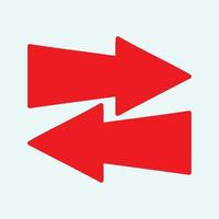 Red arrow icon vector EPS- 10