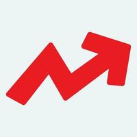 Red arrow icon vector EPS- 10