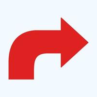 Red arrow icon vector EPS- 10