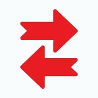 Red arrow icon vector EPS- 10
