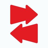 Red arrow icon vector EPS- 10