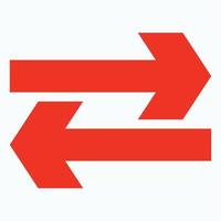 Red arrow icon vector EPS- 10
