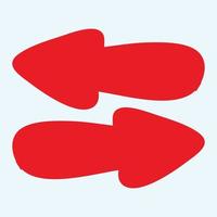 Red arrow icon vector EPS- 10
