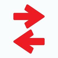 Red arrow icon vector EPS- 10