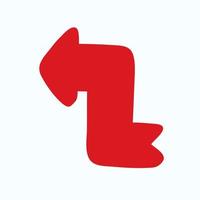 Red arrow icon vector EPS- 10