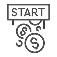 Startup and Devlopment line icons and simple Vector set for website and mobile apps.