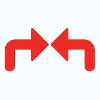 Red arrow icon vector EPS- 10