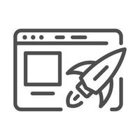 Startup and Devlopment line icons and simple Vector set for website and mobile apps.