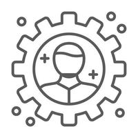 iconos de línea de negocio y desarrollo y conjunto de vectores simples para sitios web y aplicaciones móviles.