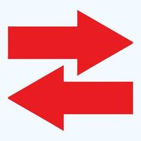 Red arrow icon vector EPS- 10