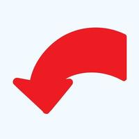Red arrow icon vector EPS- 10