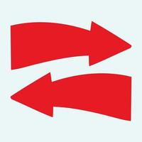Red arrow icon vector EPS- 10