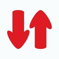 Red arrow icon vector EPS- 10