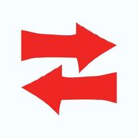 Red arrow icon vector EPS- 10
