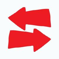 Red arrow icon vector EPS- 10