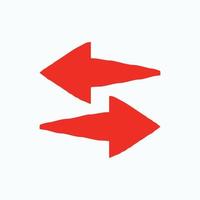 Red arrow icon vector EPS- 10
