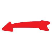 Red arrow icon vector EPS- 10