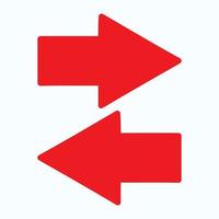Red arrow icon vector EPS- 10