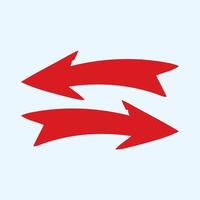 Red arrow icon vector EPS- 10