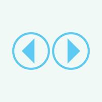 Play button icon in trendy flat style isolated on grey background. Play symbol for your web site design, logo, app, UI. Vector illustration
